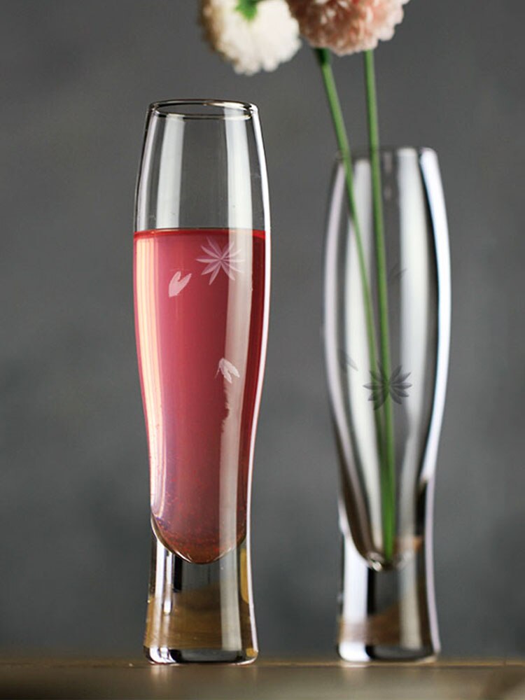 Nordeuropeisk stil flöjt champagneglas cocktailglas för champagneflöjter barfest graverade mönster tumbler copo