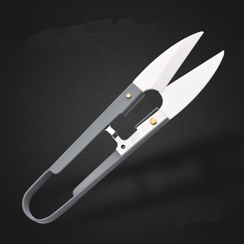 Keramik Geformt Messer Kreuz-stich Schere Gewinde Cutter Kopf Garn Fisch Linie Art Sicherheit NäHenne Stickerei Keramik Garn Schere