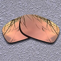 Polarized Replacement Lenses for Oakley Fives Squared Sunglasses - Multiple Choices: Peach Gold