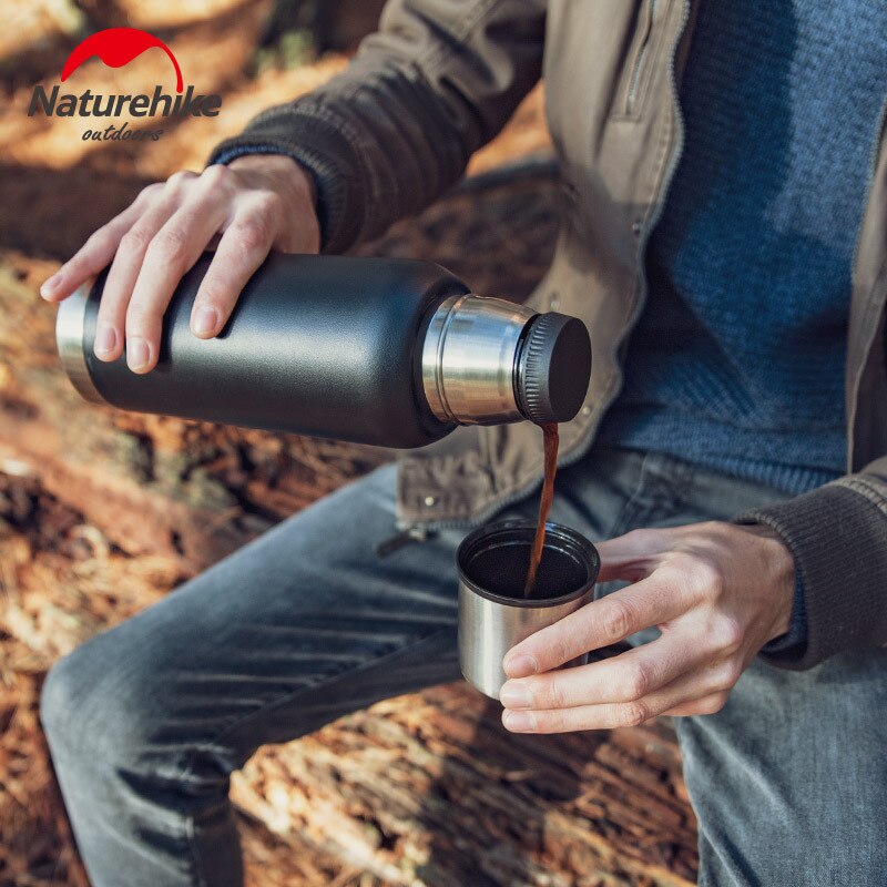 Naturehike Tazza Termica di Grande Capacità Termico in Acciaio Inox 304 Bollitore bottiglia di Acqua Portatile Esterna Bollitore