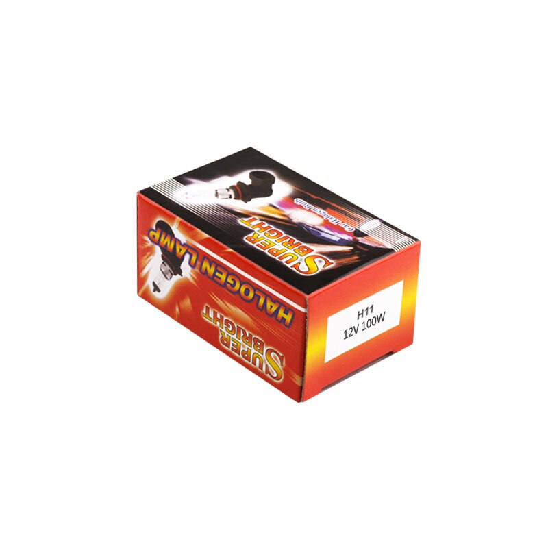H11 100W automatyczny intensywna biała halogenowe żarówki samochodowe światła przeciwmgielne reflektory lampa źródło światła samochodu parking 5200K 12V