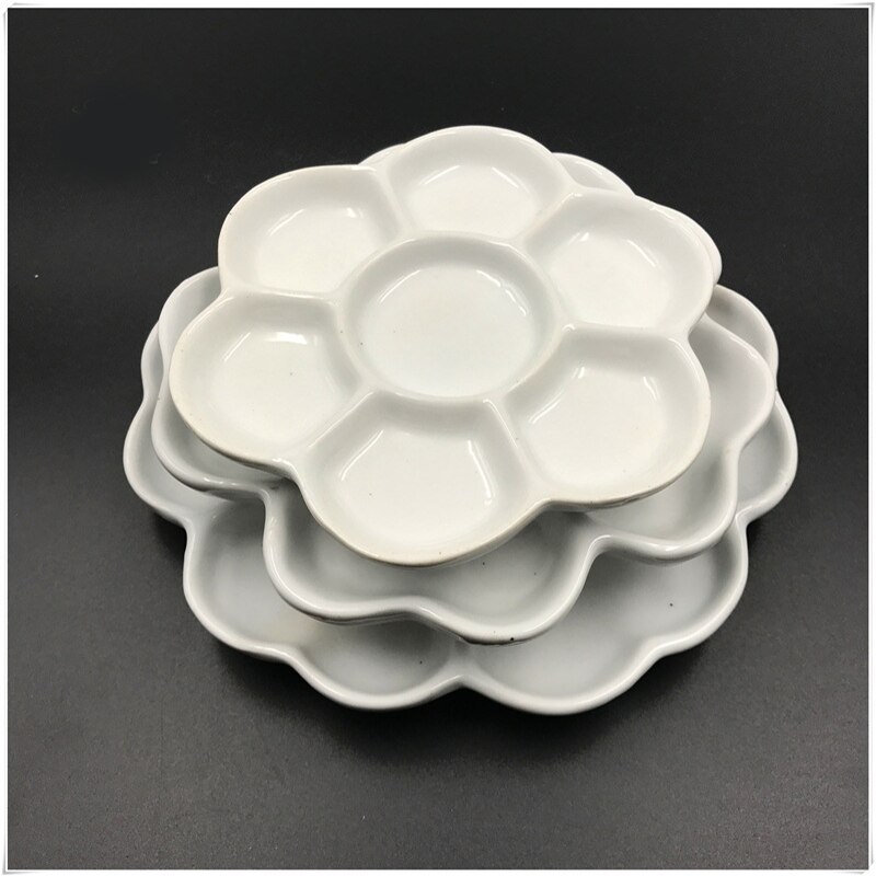 Keramische Palet Pruim Jingdezhen Keramische Pigment Gouache Aquarel Schilderen En Kalligrafie Art Supplies