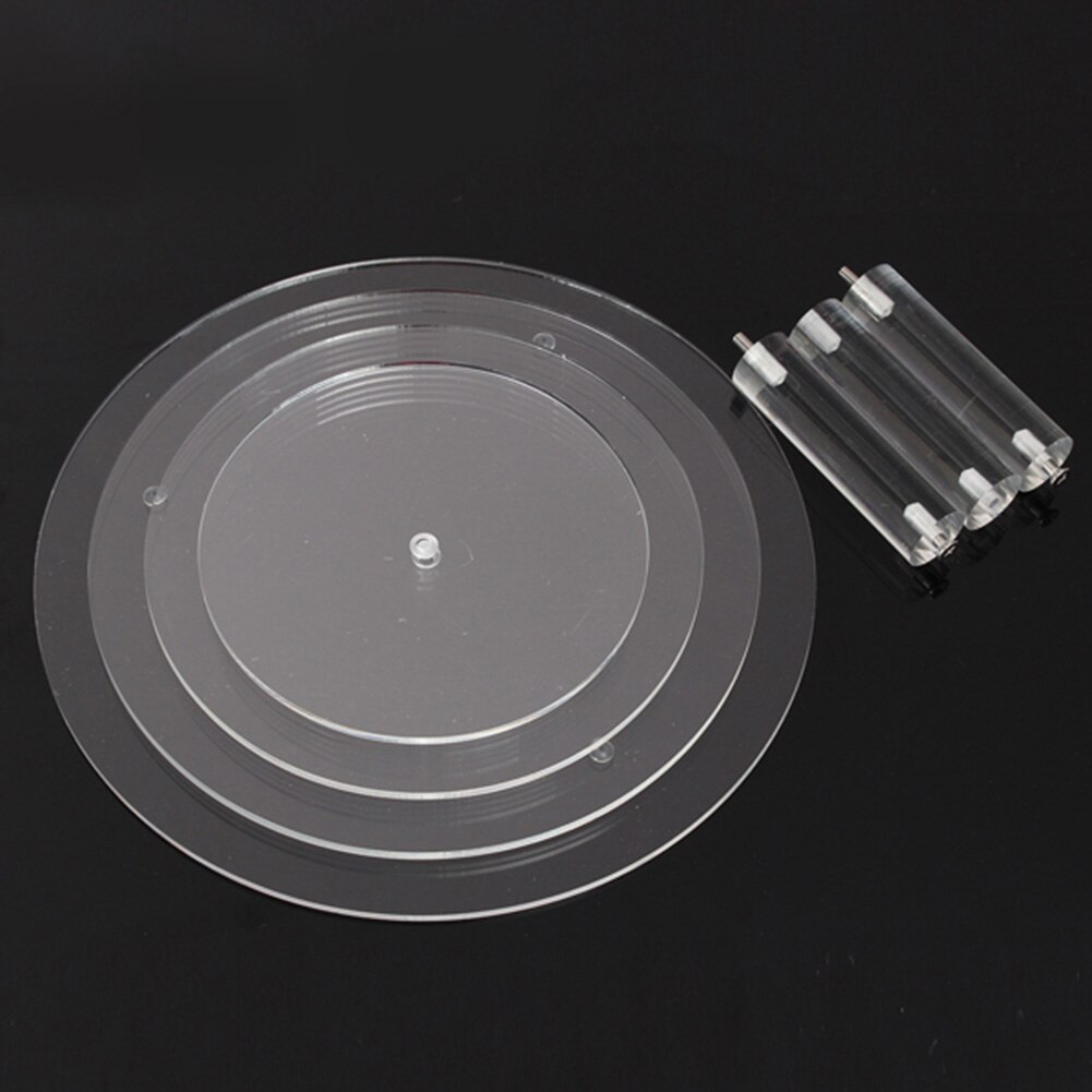 Transparent Round Acrylic 3/4 Tier Cake Holder Party Cupcake Display Stand Rack Glass Cake Stand Macaron Display Stand
