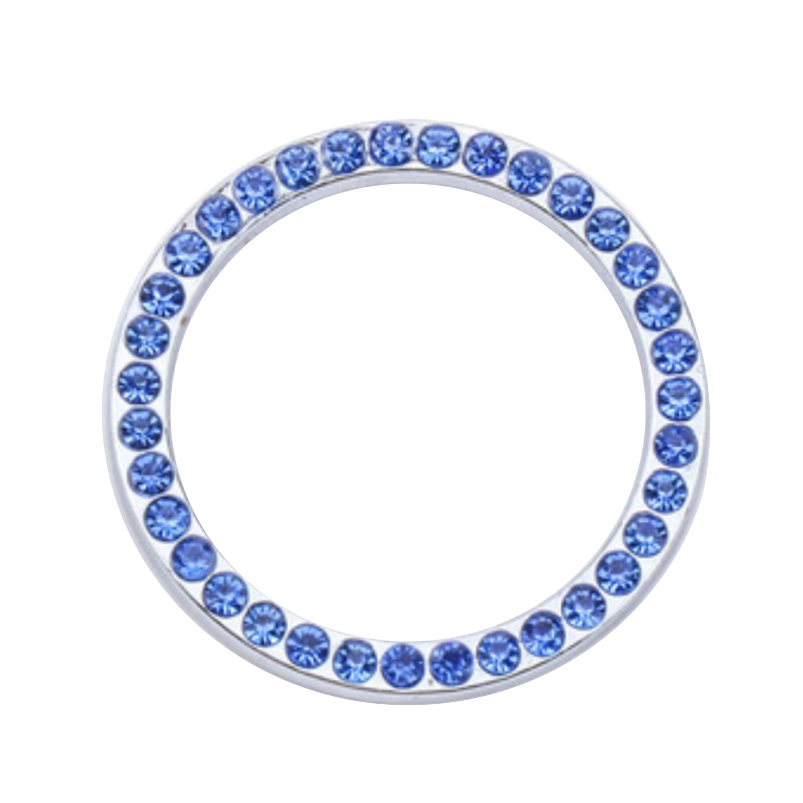 Auto Starter Switch Decor Auto-interieur Strass Ring Auto Starter Ring Decoratie Auto Interieur Decoratie Vrouw: Blue