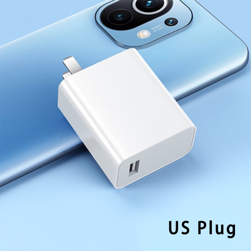 33w Turbo Ladegerät Für Xiaomi Pad 5 Redmi Hinweis 10 EU QC 3,0 Schnelle Lade Telefon Ladegerät Kabel Für poco X3 NFC M2 Pro Mi 10T 5G 11X: 30w / only us charger