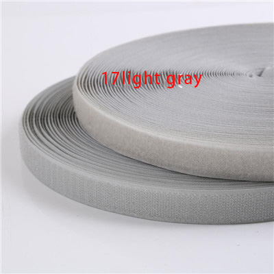 2cm * 1M Magic Tape Adhesive Verschluss DIY Polyester Nylon Haken Schleife Band Verschluss Nähen Zubehör Klittenband Keine kleber: 17Light gray