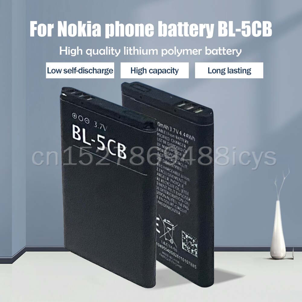 1 sztuk BL-5CB BL5CB wymiana bateria litowa do telefonu Nokia N72 100 101 103 105 109 111 113 1000 1280 1110 1112 1116 3108 2135