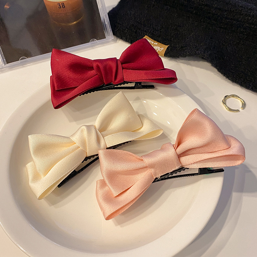 2 unids/lote lazo para el cabello para mujeres niñas horquilla Simple Top Clip para el cabello horquillas para mujer accesorios para el cabello