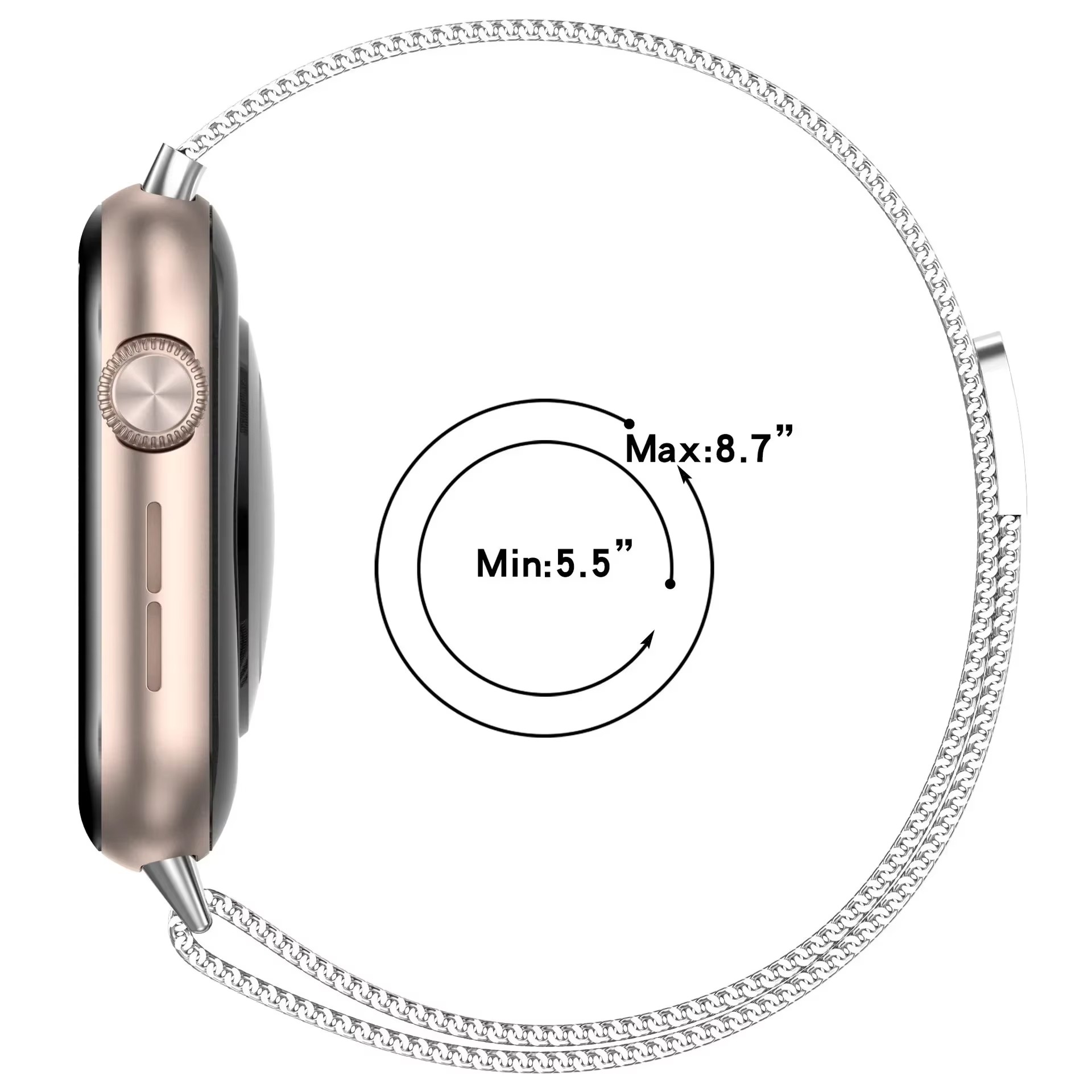 Watch Strap Metal Milanese Loop For Honor Watch 5 Magnetic Stainless Steel Bracelet Belt For Honor Watch 5 Band Accessories
