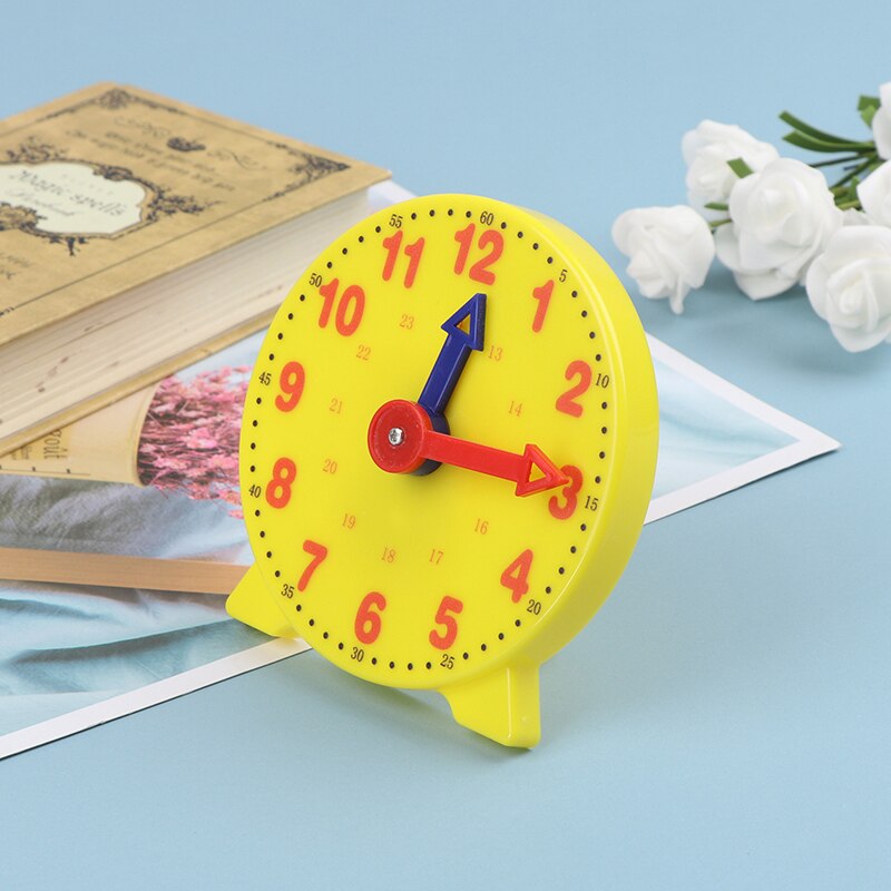 1Pc Student Learning Clock Time Teacher Gear Clock 4 Inch 12/24 Hour