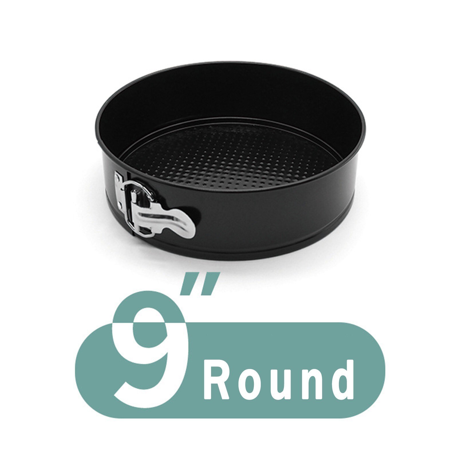 25# 4/7/9/10 Inch Baking Cake Mold Tin Round Cake Baking Pan Nonstick Leakproof Cheesecake Removable Bottom Kitchen Cake Tool: 9 inch