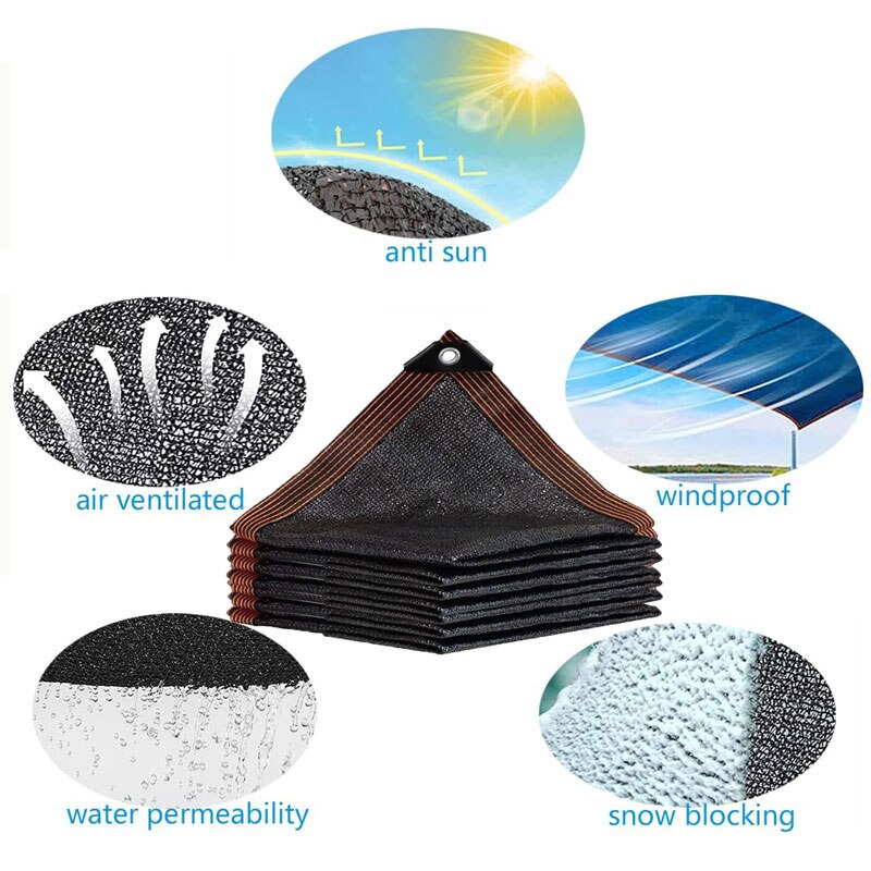 Anti-UV Shading Net Greenhouse Gazebos Sun Shelter Succulent Plant Sunshade Nets Outdoor Swimming Pool Cover Sun Shade Netting