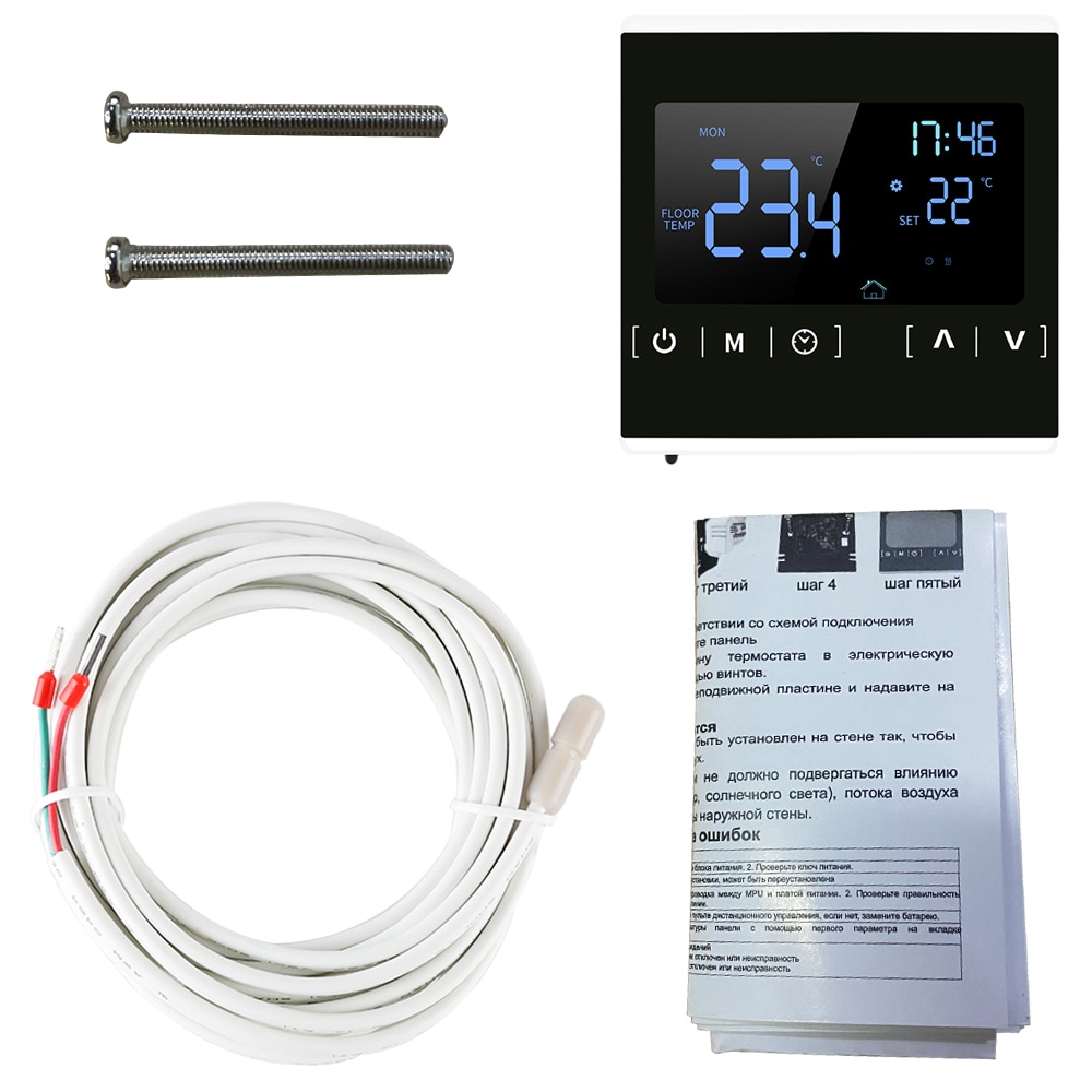 wifi LCD Touch Screen Warm Floor Heating Room Thermostat AC85-240V Water Heating Temperature Controller