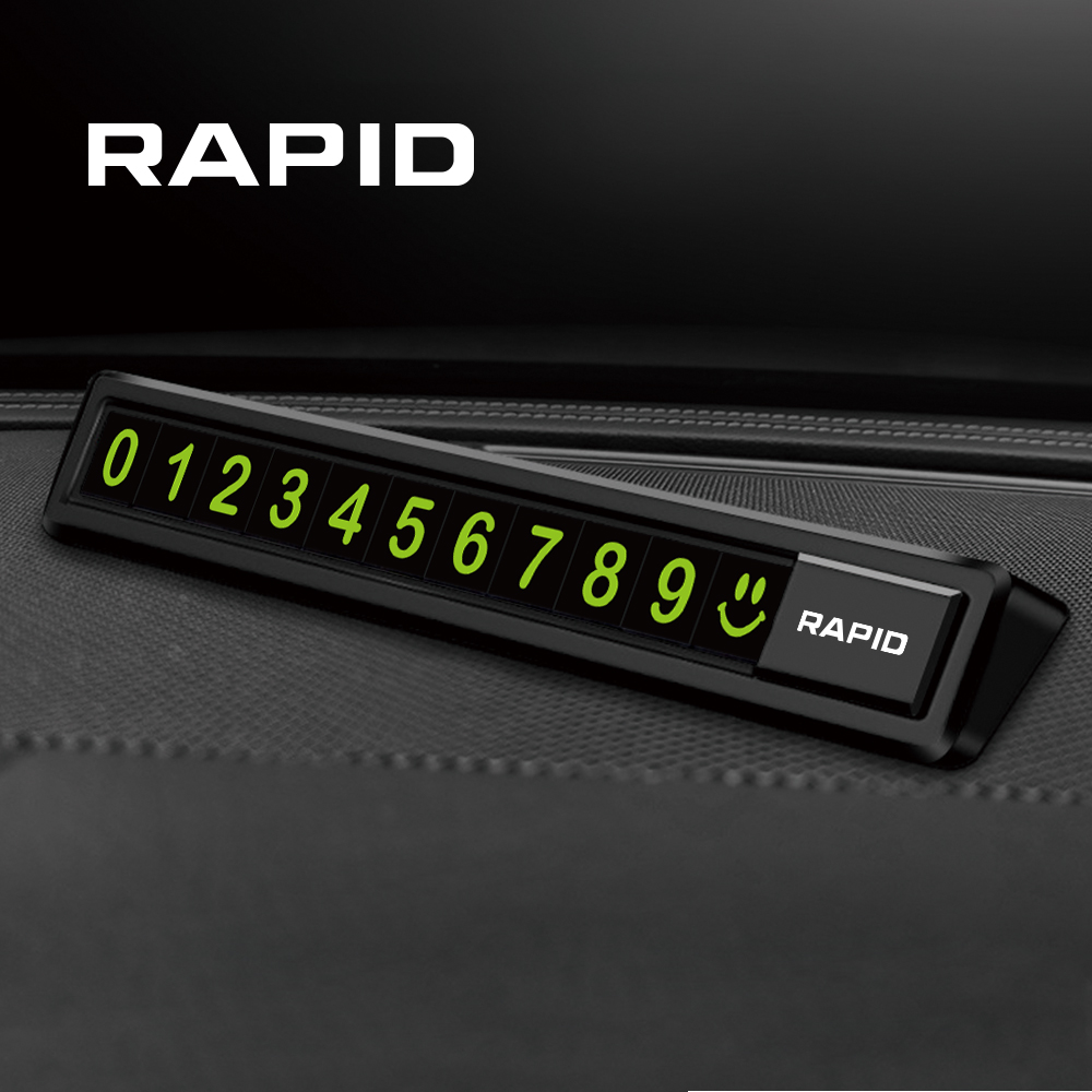 Temporary Car Parking Card Auto Accessories For Skoda Octavia Fabia Rapid Superb Kodiaq Scala Karoq Citigo Kamiq Roomster Enyaq: Silver