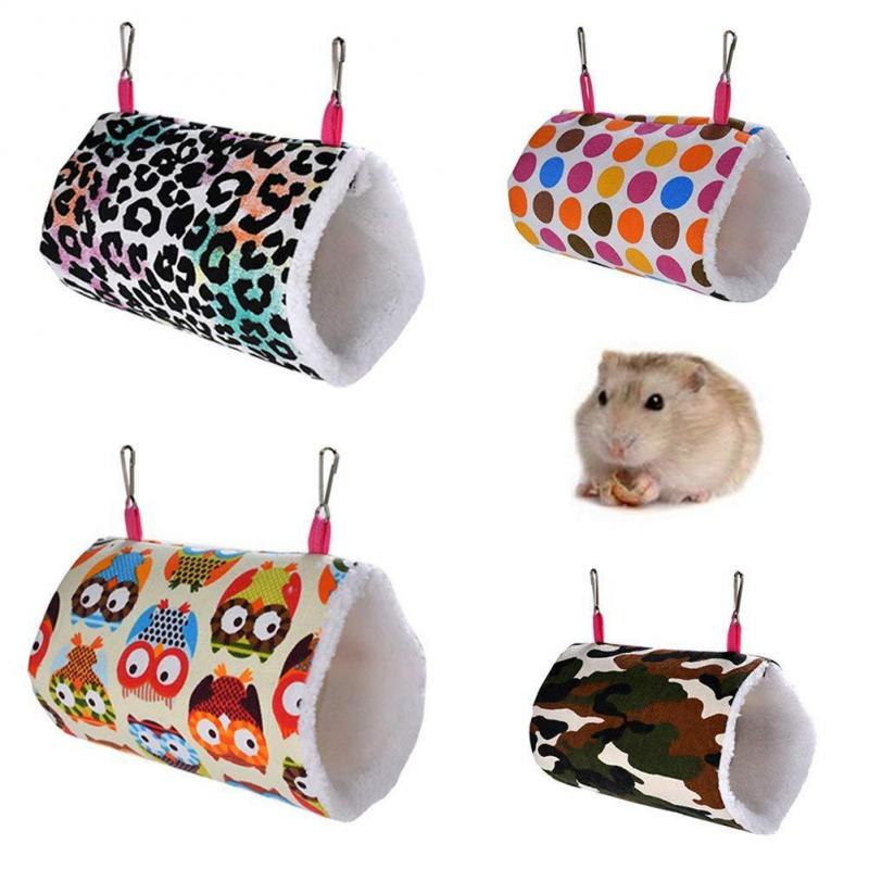 Small Pet Sleeping Bed Graffiti Pet Bed Hamster Hedgehog My Neighbor Totoro Parrot Tunnel Hammock Hamster Tunnel Toy Pet Tools
