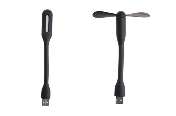 Kleine USB Fan Mini Kreative luftkühler Tragbare Fan flexibel USB LED Licht Für Telefon Computer Schreibtisch Sommer Gerät gute: Schwarz