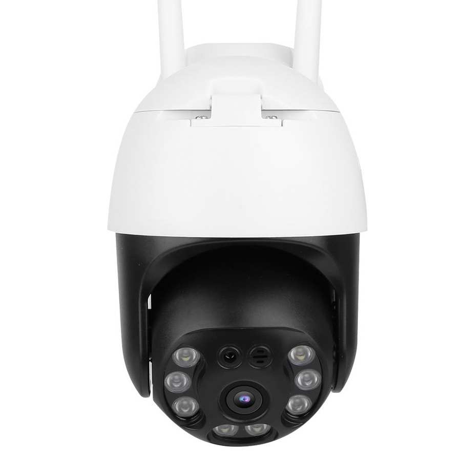 Pan Tilt Camera 3MP Wifi PTZ Camera 8 Lights IP66 Waterproof Human Detect Night Security CCTV 100‑ 240V
