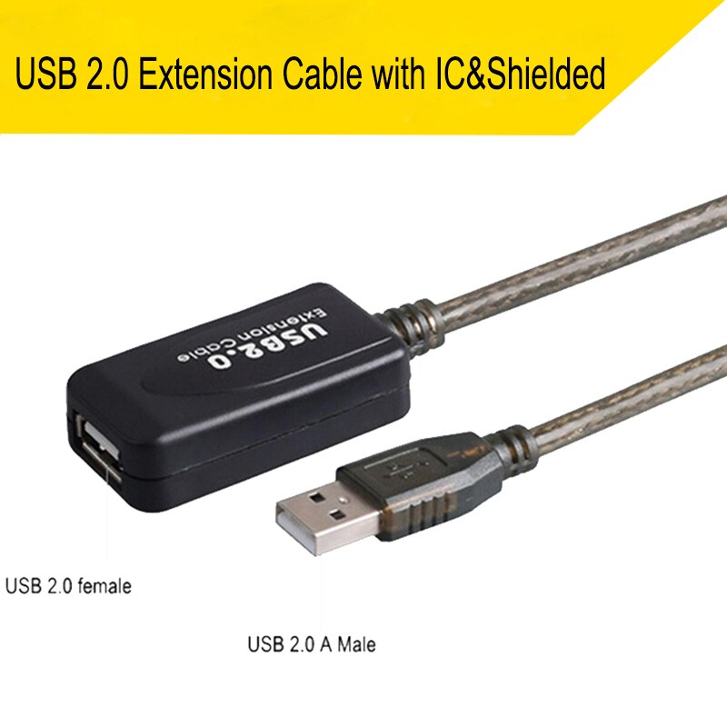 Active SB2.0/USB 3.0 Extension Cable Built-in IC Chipset 10M with amplifier/booster for PC laptp and more: Default Title