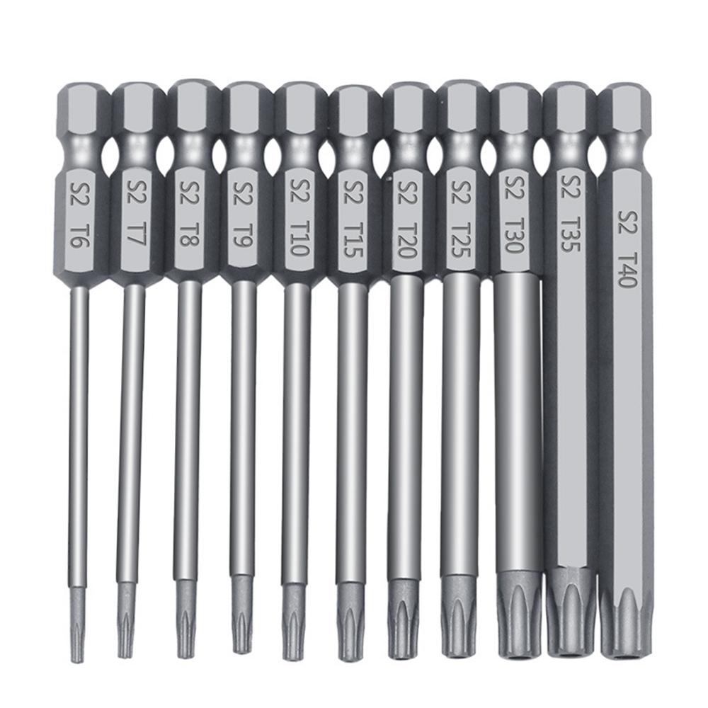Sourcing Map 4er Set Sicherheits-Torx-Bits T8, 25mm Länge, 1/4" Sechskant-Aufnahme, Magnetisch – Für Schraubendreher & Bohrmaschinen