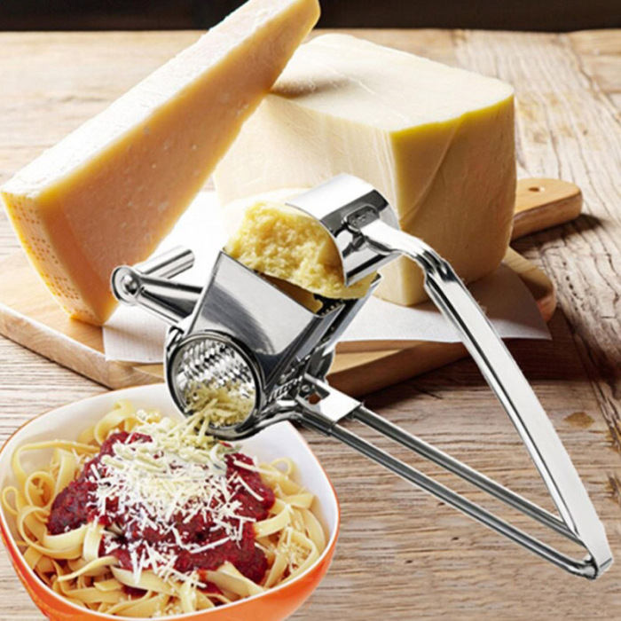 Kaas Rasp Hand Aangezwengeld Rotary Kaas Raspen Gember Chocolade Cutter Met Rvs Drum Keuken Accessoires