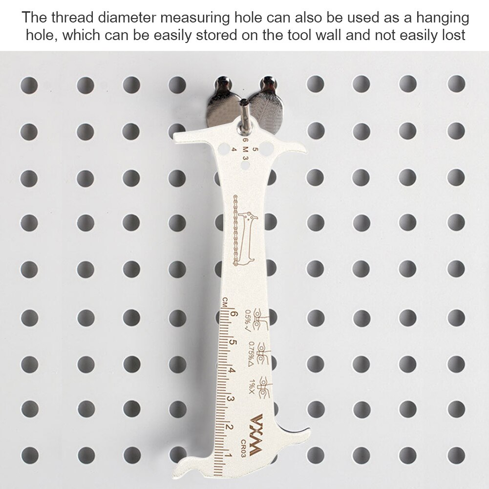 Mtb Bike Chain Wear Fietsen Indicator Heerser Fiets Kettingen Gauge Meting Checker Fietsen Draagbare Stofdicht Fietsen Onderdelen