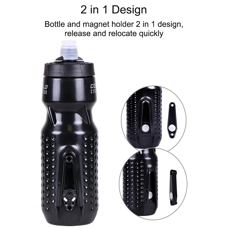 2 in 1 Magnetic Bike Bottle Holder with Water Bottle MTB Road Bike Drink Bottle Stand Rack for Cycling Bicycle Accessories