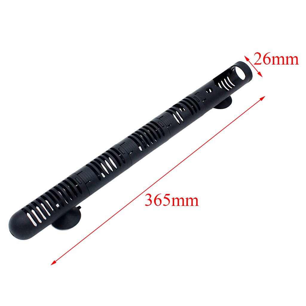 Plastic Aquarium Water Heater Protector Guard, 24cm/30.5cm/36.5cm/42.5cm High, Detachable ( Black )