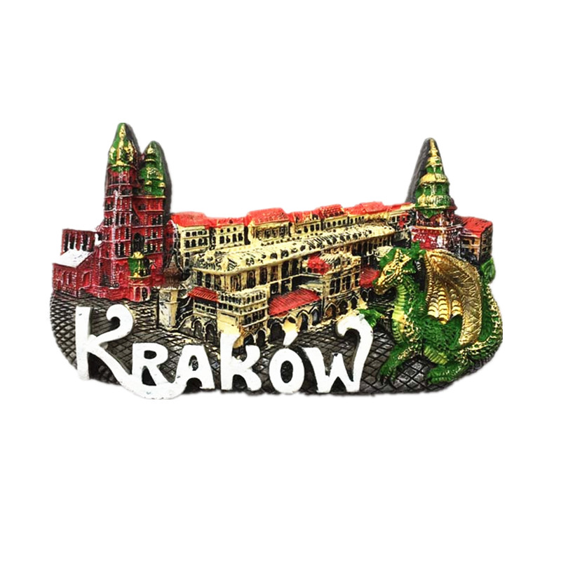 Imanes de nevera con sabor de Polonia, artesanías de recuerdos turísticos, imán de nevera, artículos de decoración artesanales