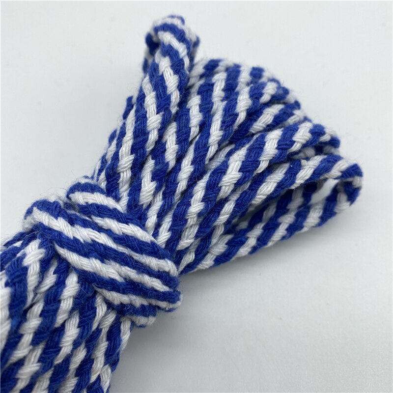 Corde 100% coton, 5 mètres/lot, 6mm, fil tressé torsadé décoratif pour la décoration Textile maison fait à la main: 27