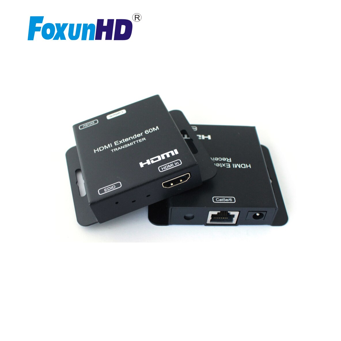 Foxun hdmiエクステンダー60メートルcat6ケーブルEX74サポート1080P60hz YUV444とpoc