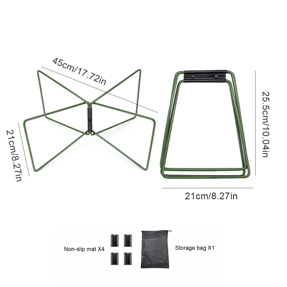 Camping Box Stand Aluminium Box Stand Roestvrijstalen Organizer Box Opvouwbare standaard Koelbox Stand Container Houder Plank: green