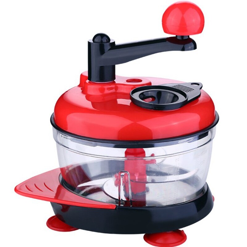 Multifunctionele Keukengadget - Handmatige Vleesmolen, Deegvuller Mixer, Eischeider - Rood PP, Polyester, Roestvrij Staal