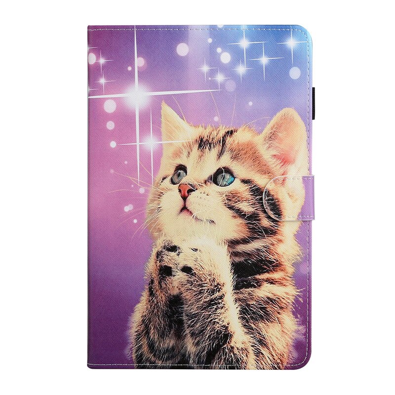 Capa para samsung galaxy tab um 10.1 SM-T510 SM-T515 bonito gato unicórnio veado tablet capa funda para samsung galaxy tab um 10 1 2019: cat
