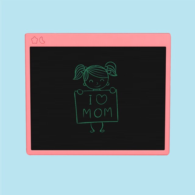 16 Inch LCD Writing Tablet Graphic Drawing Tablet Electronic Digital Message Drawing Board Writing Drawing Handwriting Pad Board: Pink