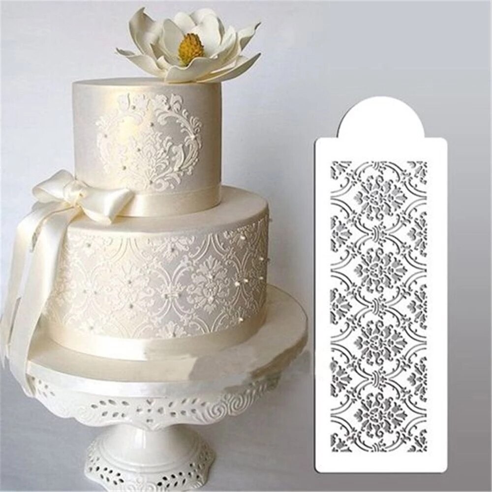 DIY Mousse Cake Printing Stencil Hollow Sugar Siev... – Vicedeal