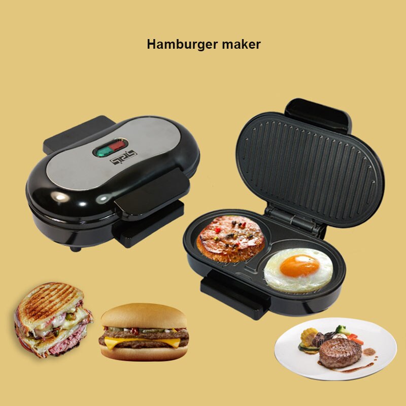 220v mini multifunktionel morgenmad bøf maskine burger maskine omelet panini sandwich maskine husholdning grill maskine
