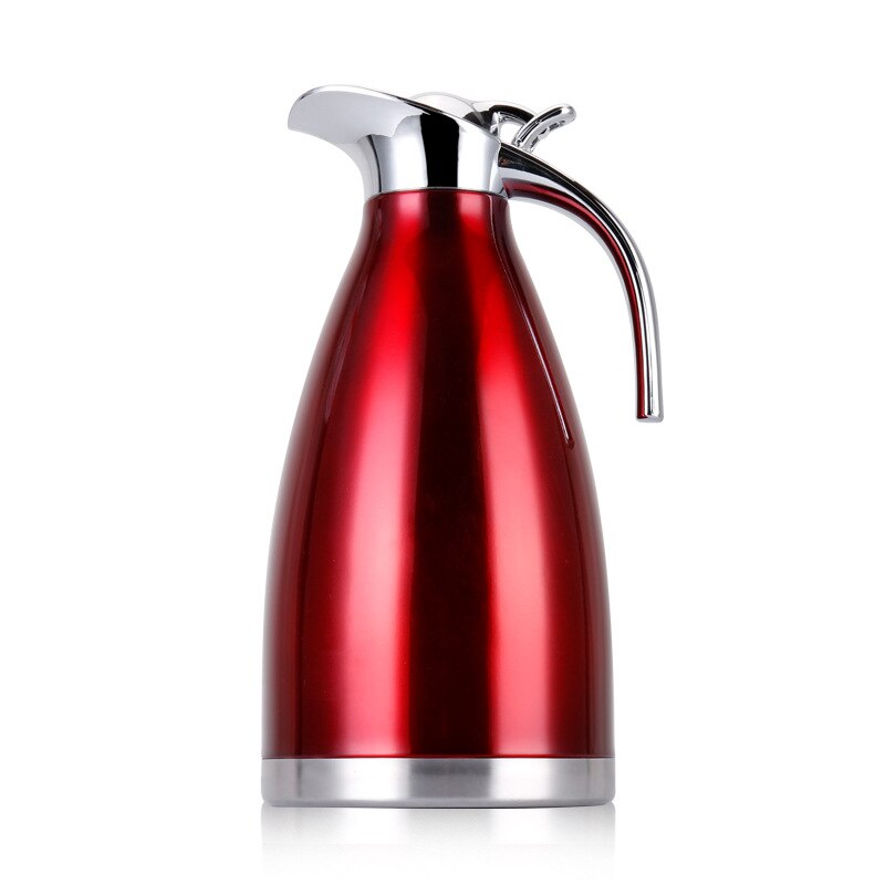 Unibird 2L/1.5L Stainless Steel Double Vacuum Thermal Water Kettle Thermos Coffee Pot Cold Insulated Bottle Household Camping: 2L / Red