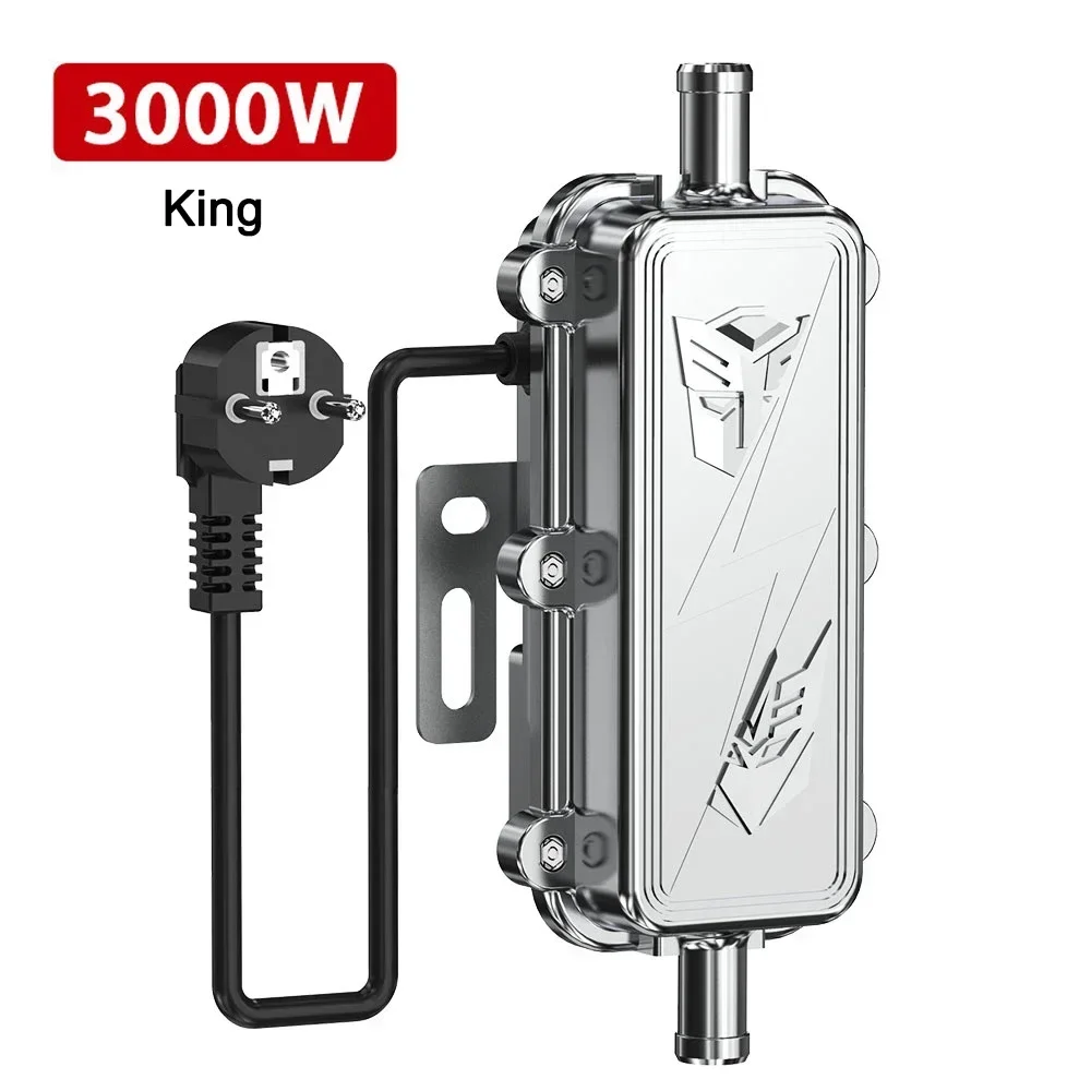 3000W 220V Car Engine Heater Diesel Auto Engine Antifreeze Preheater Truck Coolant Heater Parking Heater Car Heating Accessories: Red