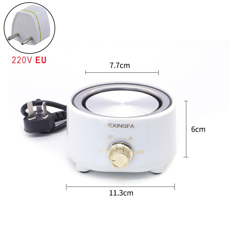 Duży piec elektryczny do pieczętowania, podgrzewacz do garnków, podgrzewacz elektryczny, kulki woskowe, topienie wosku, łyżka do pieczętowania lakiem: Śliwka