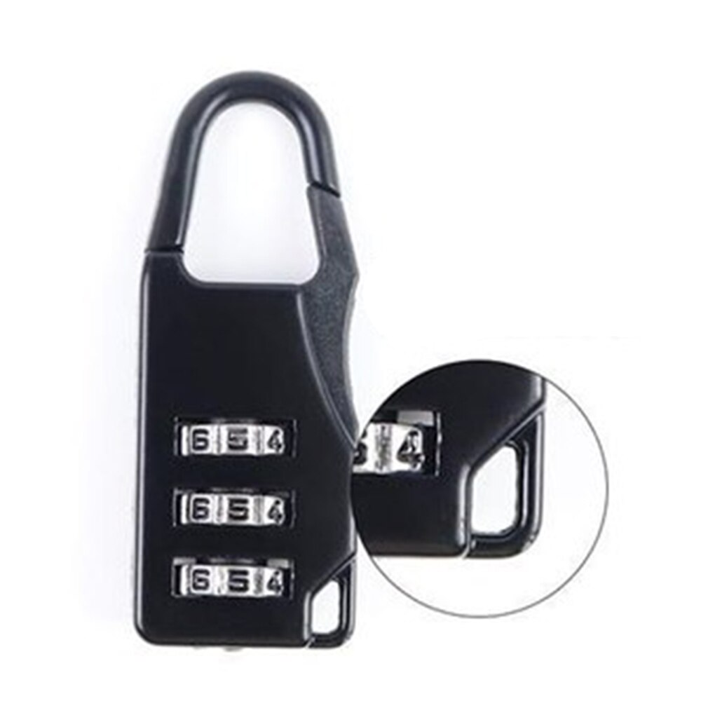 Mini Reizen Bagage Lock Safty Koffer Security Anti Diefstal Metalen Wachtwoord Hangslot 3 Digit Combinatie Bag Onderdelen &amp; Accessoires