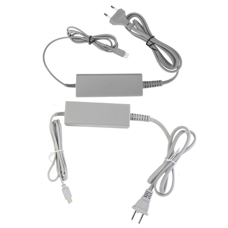 Us/eu plug 100-240v ac laddare adapter hem vägg strömförsörjning för nintendo wiiu wii u gamepad joypad controller