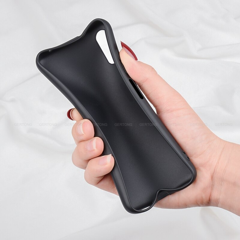 Gertong, carcasa mate esmerilada para Huawei Honor 9X Pro, funda de silicona sencilla para Honor 9X, Capa de carcasa No tiene agujero de huella dactilar