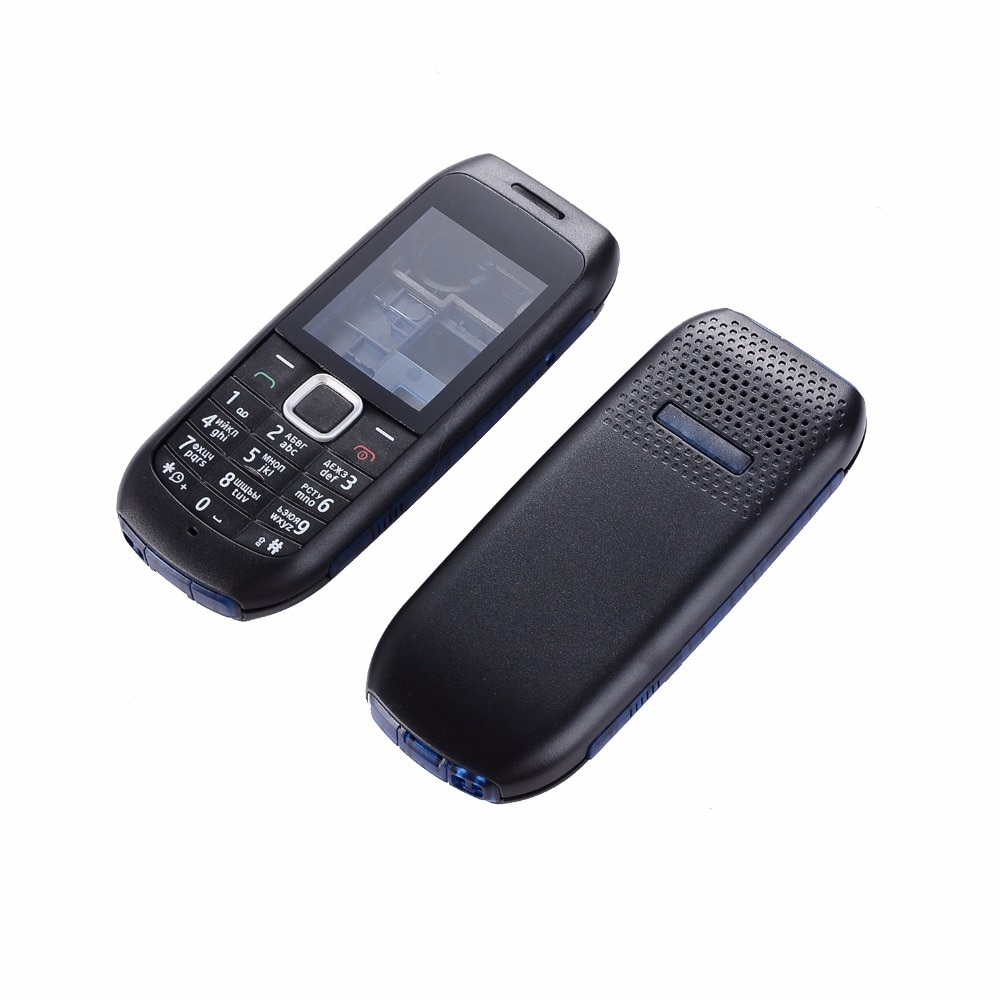 Para Nokia 1616 funda de teléfono frontal + Medio + cubierta trasera + teclado inglés y ruso + herramientas