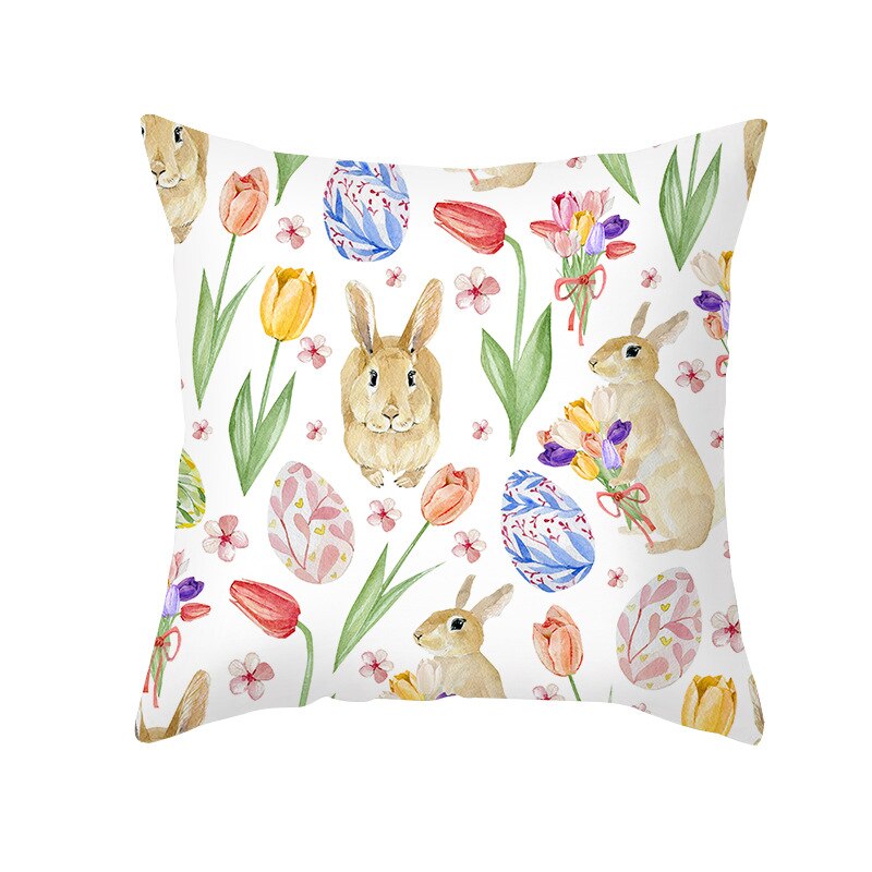 Kids Kussensloop Brief Kussenhoes 45*45 Sierkussen Covers Decor Kussens Bank Polyester Bloemen Home Decor Kussenslopen: 16