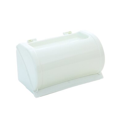 Badeværelse toiletpapir håndklædeholder vægbeslag god plast toiletpapirholder med opbevaringshylde rack papir opbevaringsboks: Lysegrøn