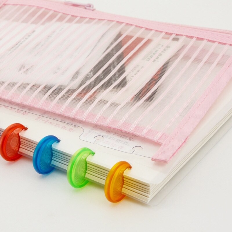 Pochettes de reliure à fermeture éclair A5/B6, bricolage, accessoires pour ordinateurs portables LF19-293