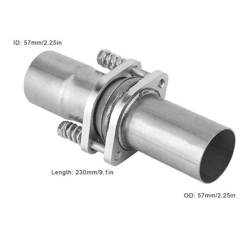 exhaust manifold exhaust pipe connector Exhaust Flange Spring Repair Pipe Kit Quick Fix 2.25in ID to 2.25in OD Universal