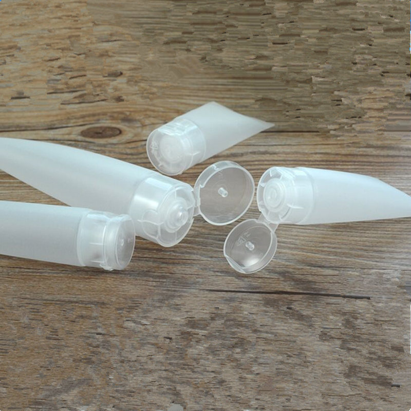 100 teile/los 5g 10g 15g 30g 50g 100g Gesicht & Hand Creme Schlauch Sonde leere Flüssigkeit Kosmetische Schläuche gefrostet Schlauch Gesichts Reiniger Rohr