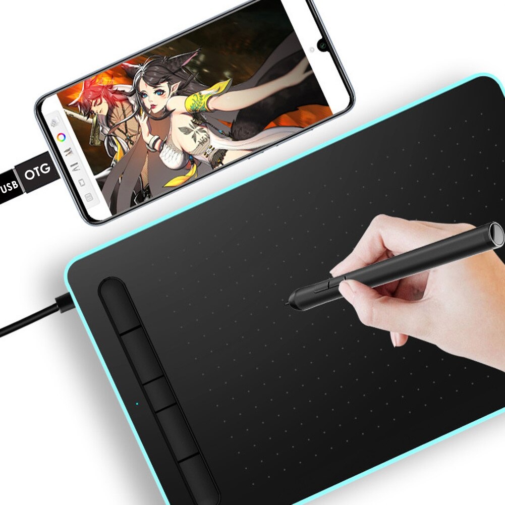 Digital Graphic Tablet Writing Drawing Painting Pad for Android Phone Laptop for Drawing & Game OSU
