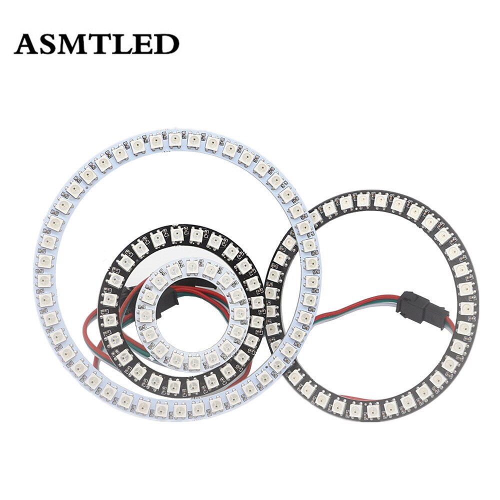 WS2812B DIY LED Ring 8 16 24 35 45 LEDs WS2812B SK6812 Built-in IC 5050 RGB WS2812 Addressable DC 5V LED Module Strip Light
